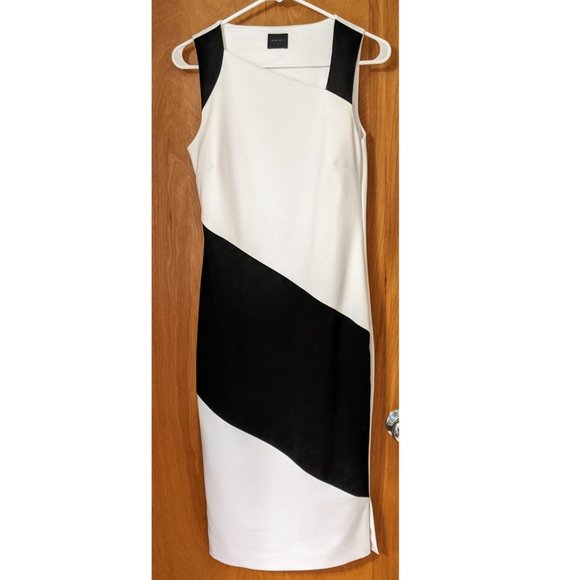 Nwot Pure Navy Colorblock Sheath Dress 